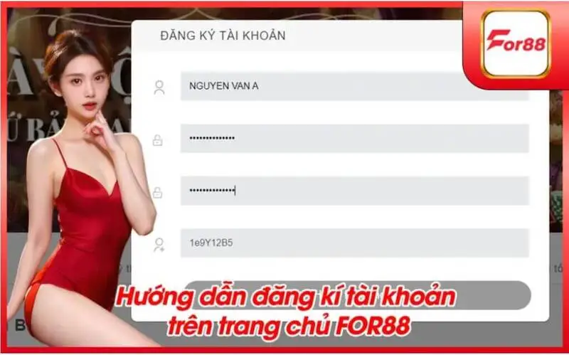 Hướng dẫn người mới đăng ký tài khoản For88